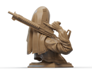 Nun with Gun Resin Bust - view 3