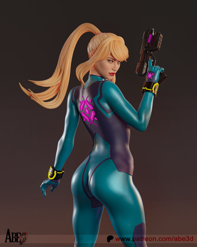 Samus Aran Resin Statue - view 1