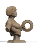 Quorra Resin Bust - view 3