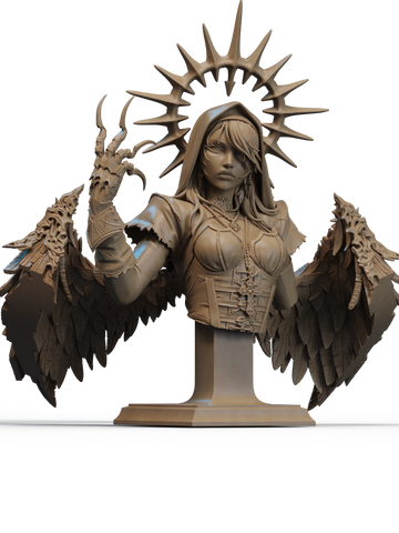 Corrupted Nun Resin Bust - view 1