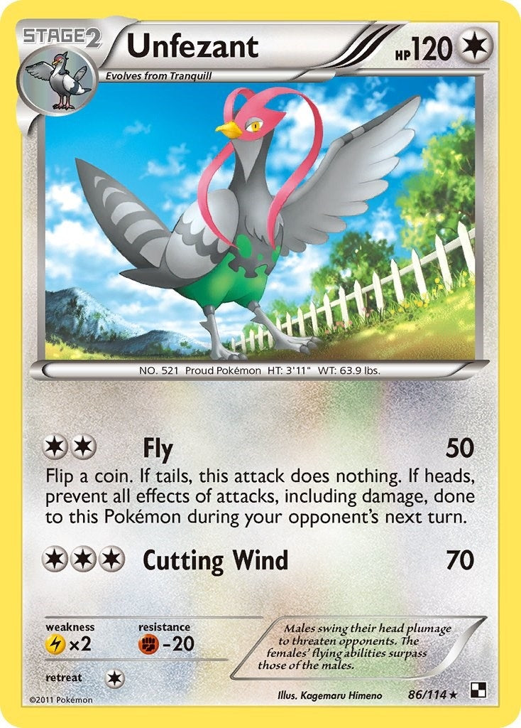 Unfezant (86/114) [BLW]