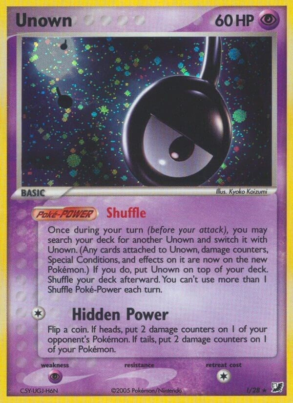 Unown Holo Rare (!/28) [UF]