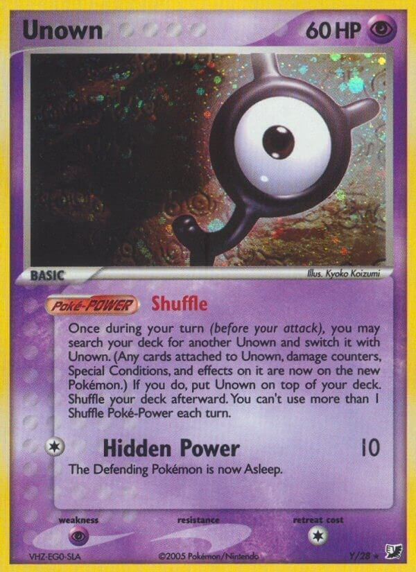 Unown Y (Y/28) [UF]