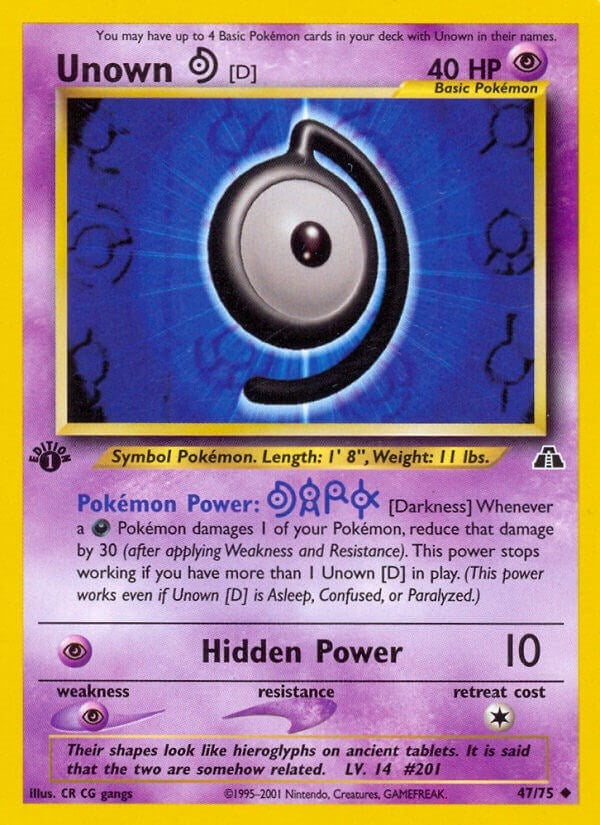 Unown D (47/75) [N2]