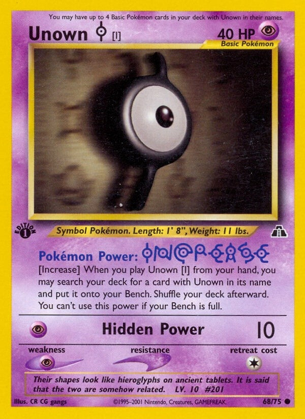 Unown I (68/75) [N2]