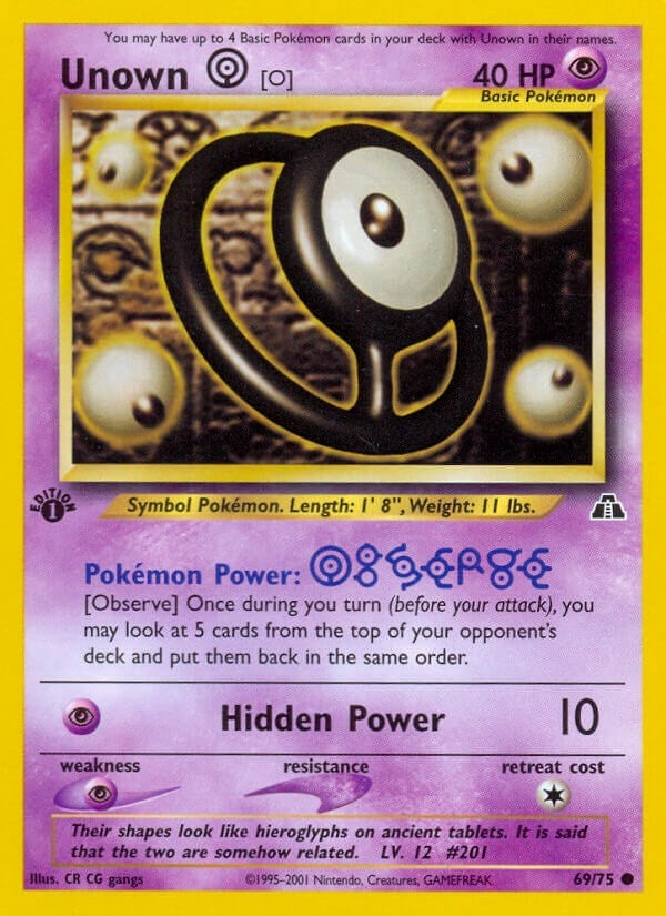 Unown O (69/75) [N2]