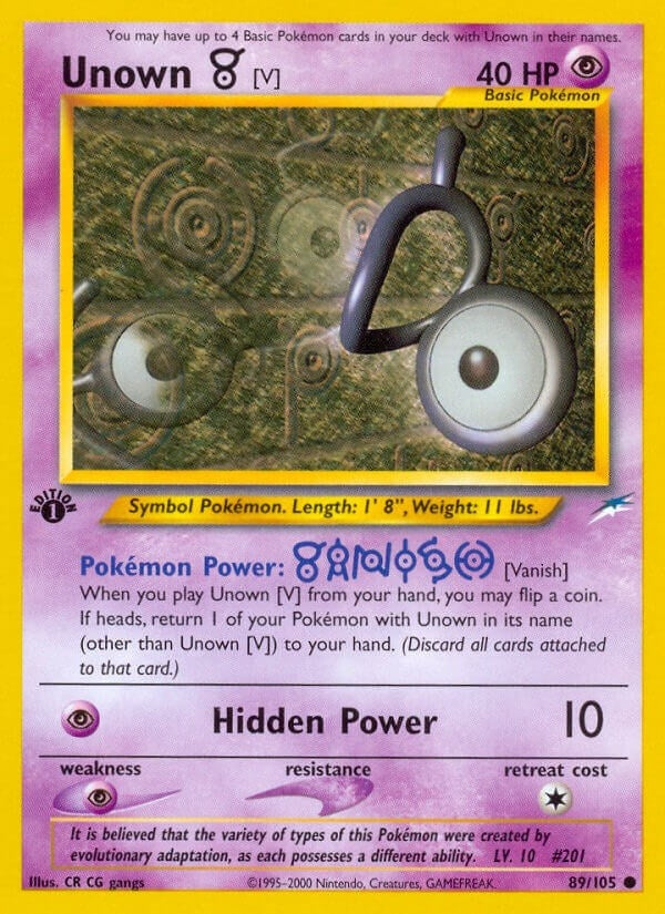 Unown V (089/105) [N4]