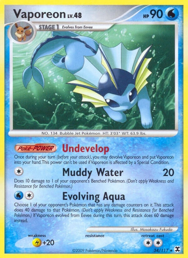 Vaporeon (34/111) [RR]
