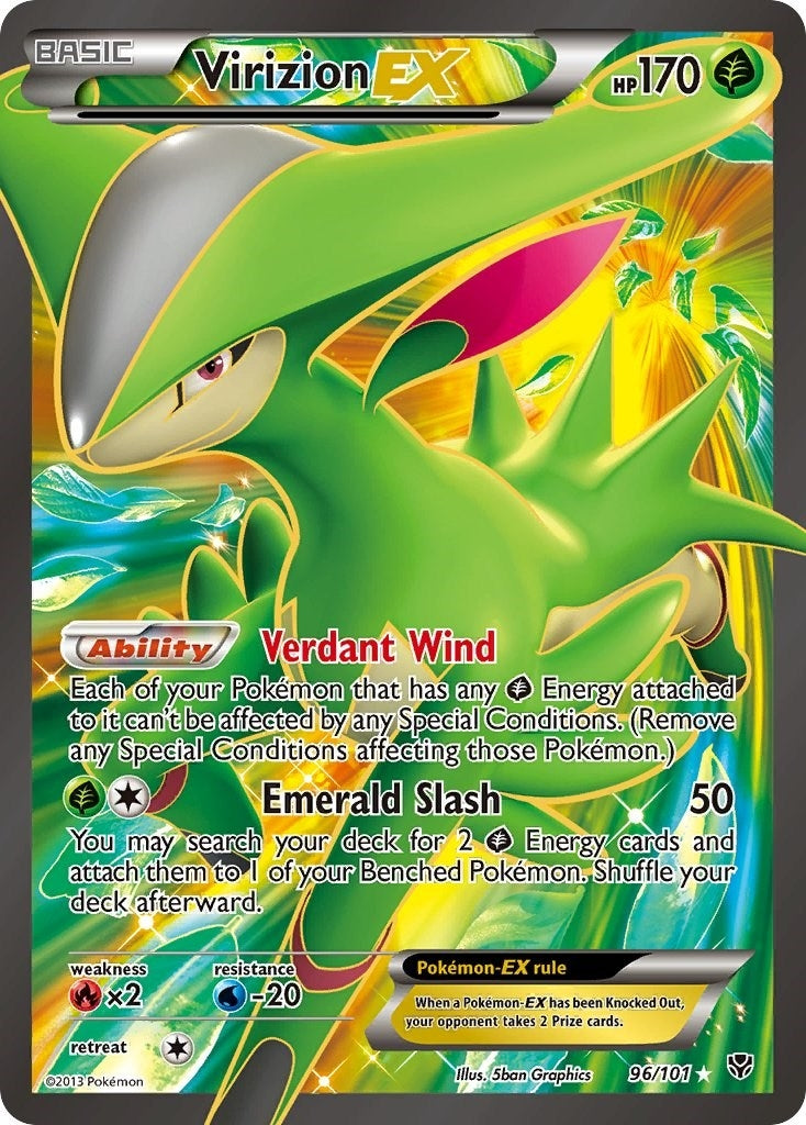 Virizion EX Full Art (96/101) [PLB]