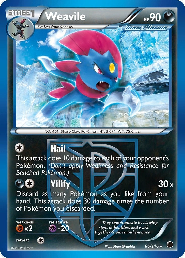 Weavile Team Plasma (66/116) [PLF]