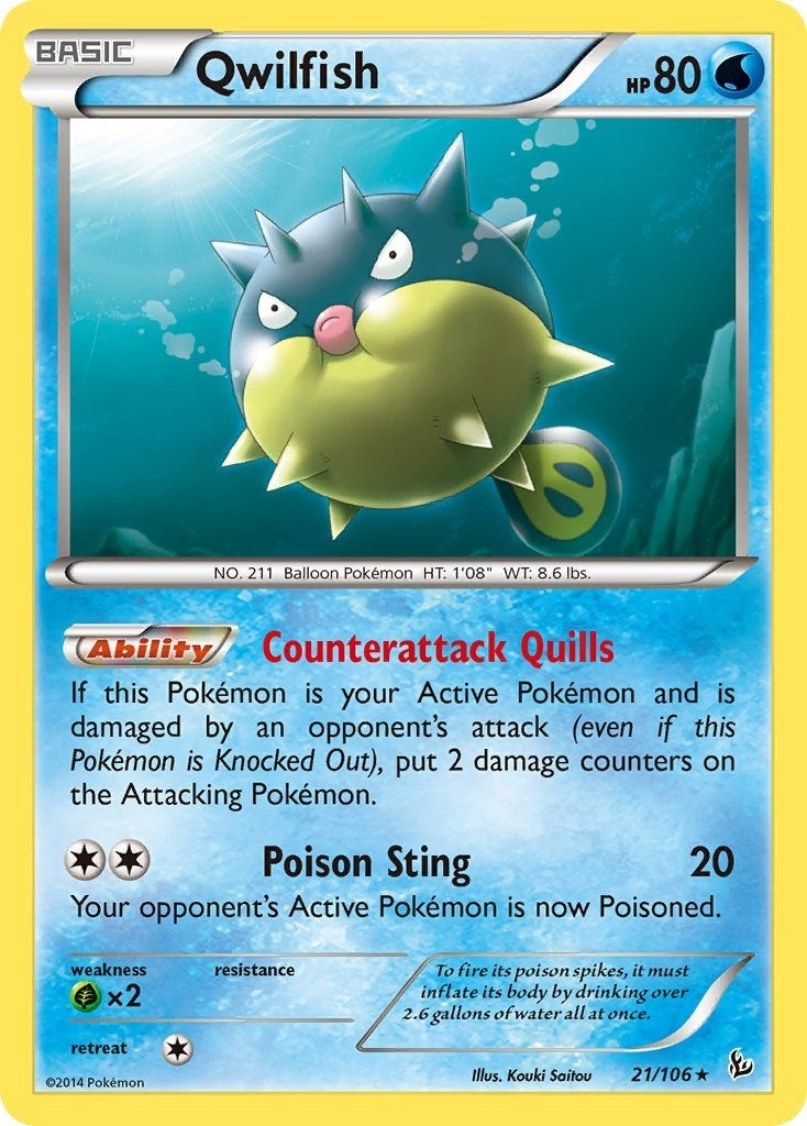 Qwilfish (21/106) [FLF]