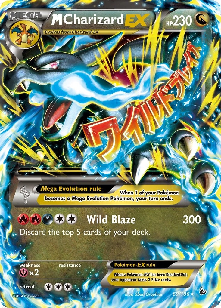 M Charizard EX X (69/106) [FLF]