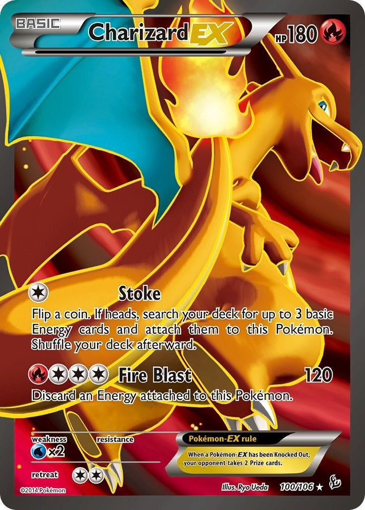 Charizard EX 100 Full Art (100/106) [FLF]