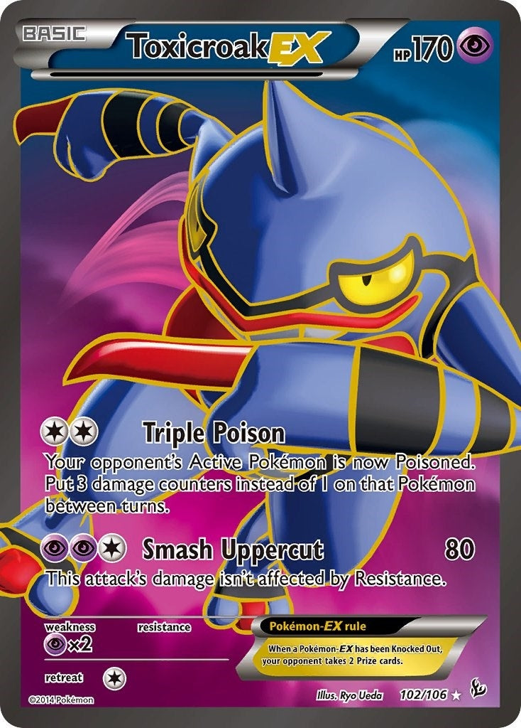 Toxicroak EX 102 Full Art (102/106) [FLF]