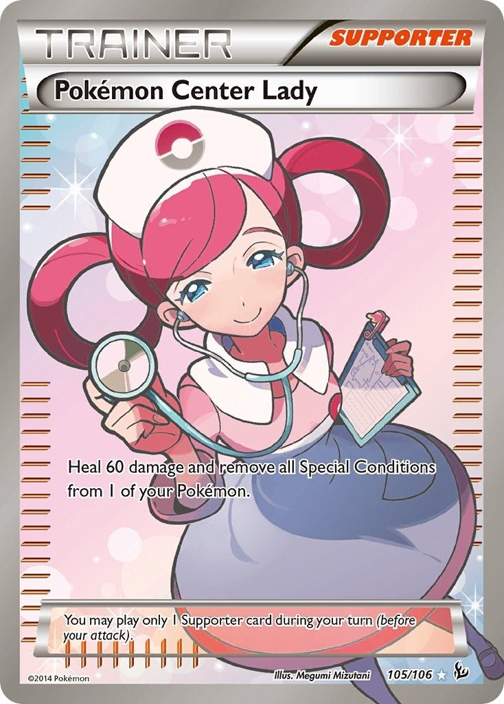 Pokemon Center Lady 105 Full Art (105/106) [FLF]