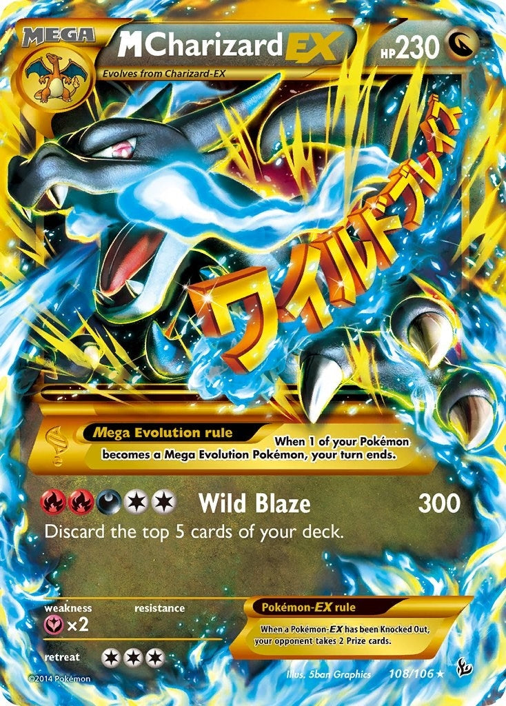 M Charizard EX X Secret (108/106) [FLF]