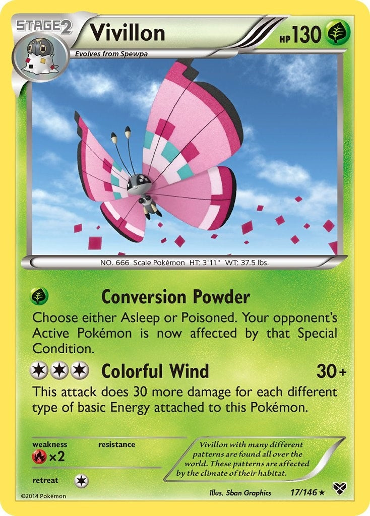 Vivillon Meadow Pink (17/146) [XY]