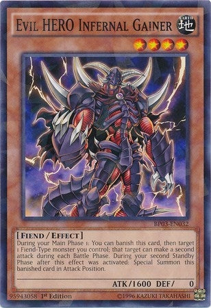 Evil HERO Infernal Gainer Shatterfoil (BP03-EN032) [BP03]