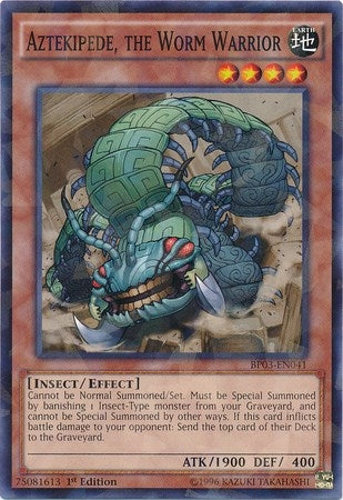 Aztekipede the Worm Warrior Shatterfoil (BP03-EN041) [BP03]