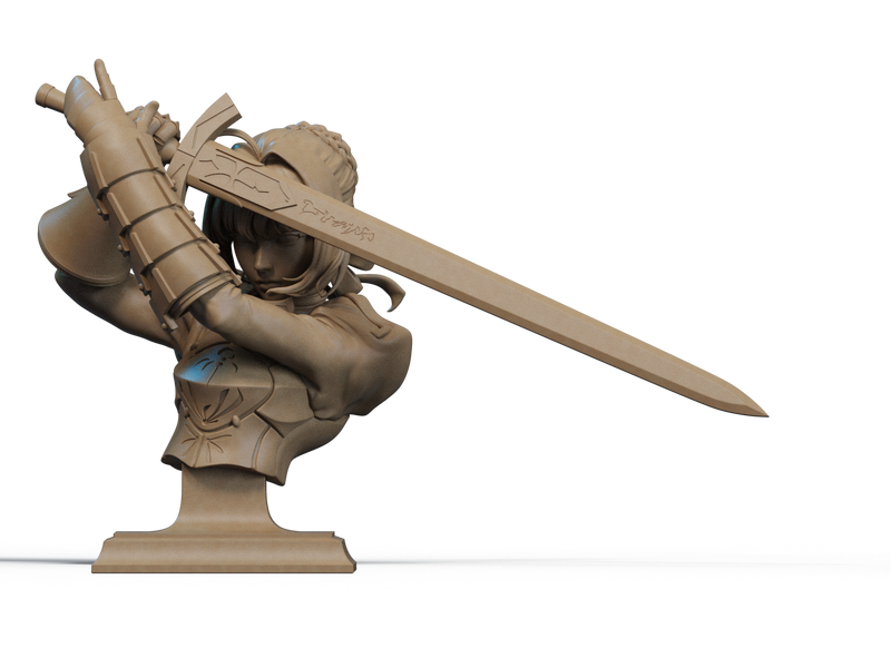 Saber Resin Bust - view 2
