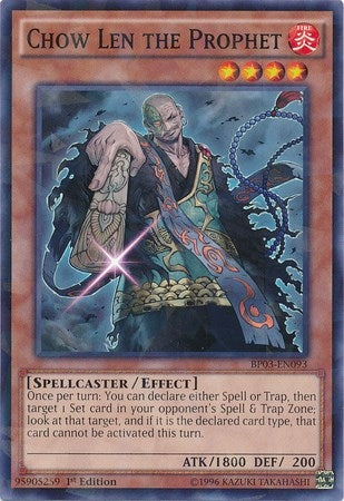 Chow Len the Prophet Shatterfoil (BP03-EN093) [BP03]