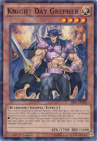 Knight Day Grepher Shatterfoil (BP03-EN109) [BP03]