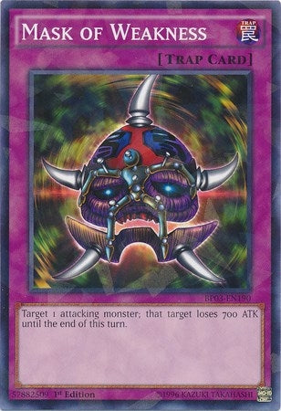 Mask of Weakness Shatterfoil (BP03-EN190) [BP03]