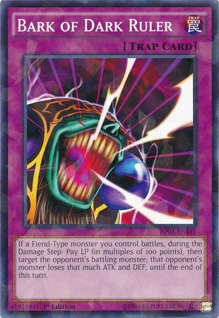 Bark of Dark Ruler Shatterfoil (BP03-EN191) [BP03]
