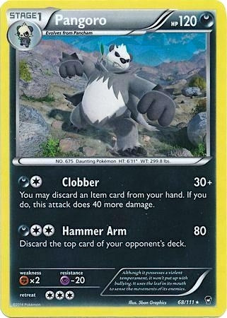 Pangoro 68 111 Cracked Ice Holo (068/111) [PR]