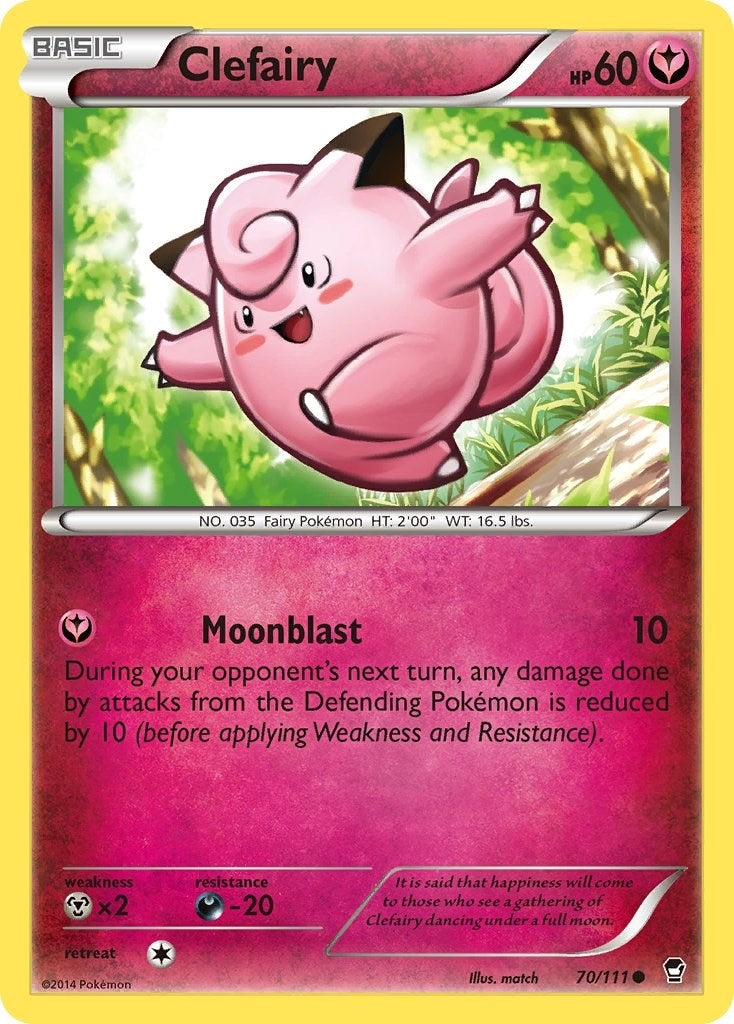 Clefairy (70) (70/111) (XY - Furious Fists)