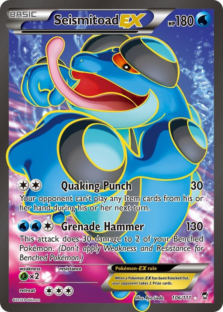 Seismitoad EX 106 Full Art (106/111) [FFI]