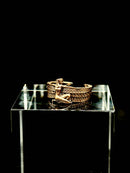 Winged Sphinx Ring hand-cast ancient brass front view