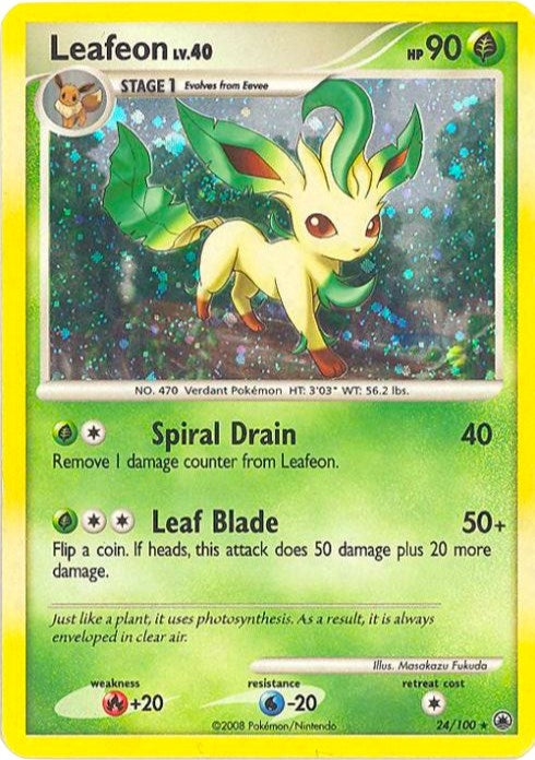 Leafeon 24 100 DP Majestic Dawn (024/100) [PR]