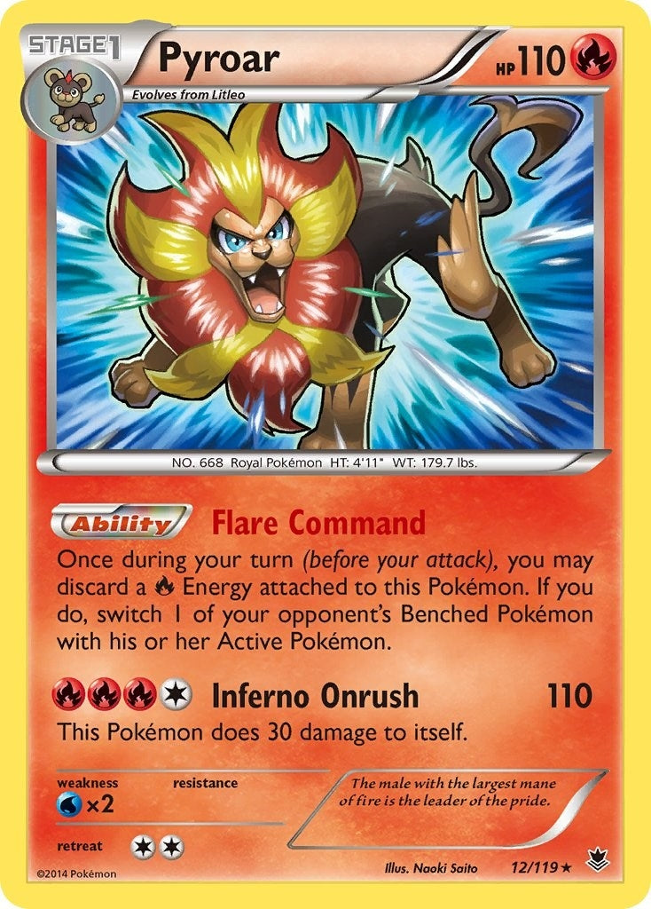 Pyroar (12/119) [PHF]