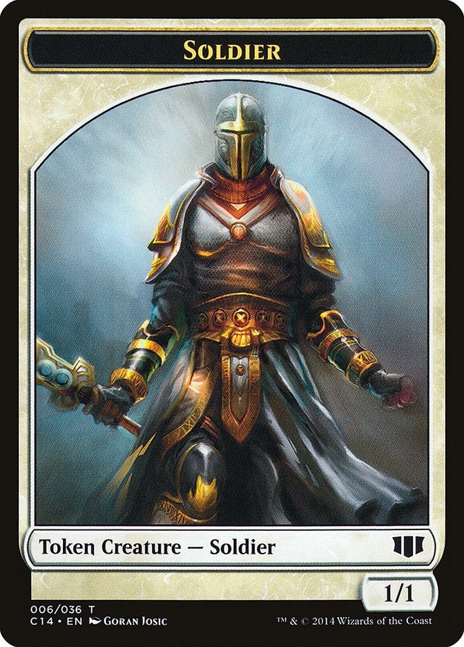 Soldier Spirit Double sided Token (6 // 7) [C14]