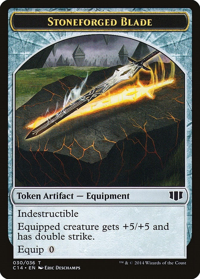 Stoneforged Blade Germ Double sided Token (30 // 14) [C14]