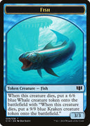Fish Zombie Blue Double sided Token (8 // 11) [C14]