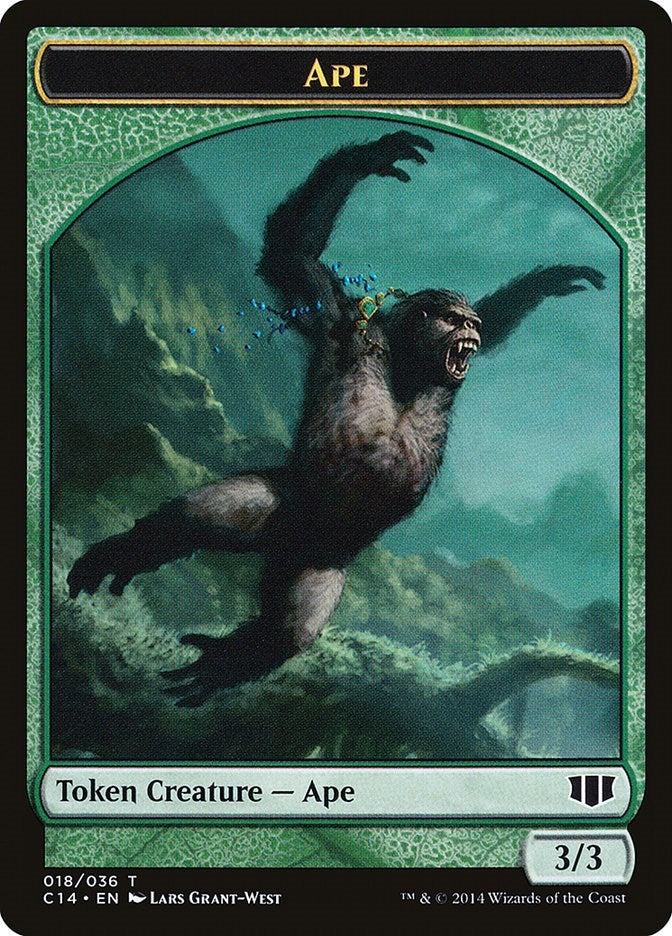 Ape Zombie Blue Double sided Token (18 // 11) [C14]