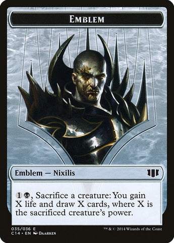Emblem Ob Nixilis of the Black Oath Zombie Token (35 // 16) [C14]