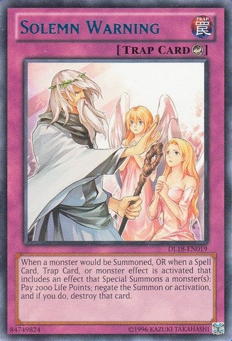 Solemn Warning Blue (DL18-EN019)