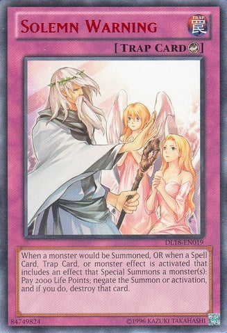 Solemn Warning Red (DL18-EN019)