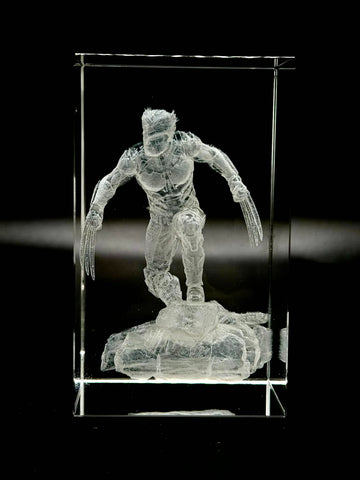 Marvel-Inspired 3D Laser Engraved Crystal – K9 Optical Glass Collectible Display