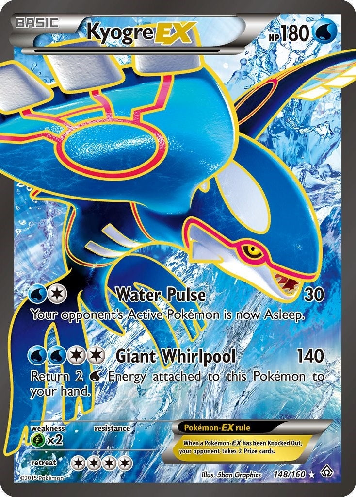 Kyogre EX 148 Full Art (148/160) [PRC]