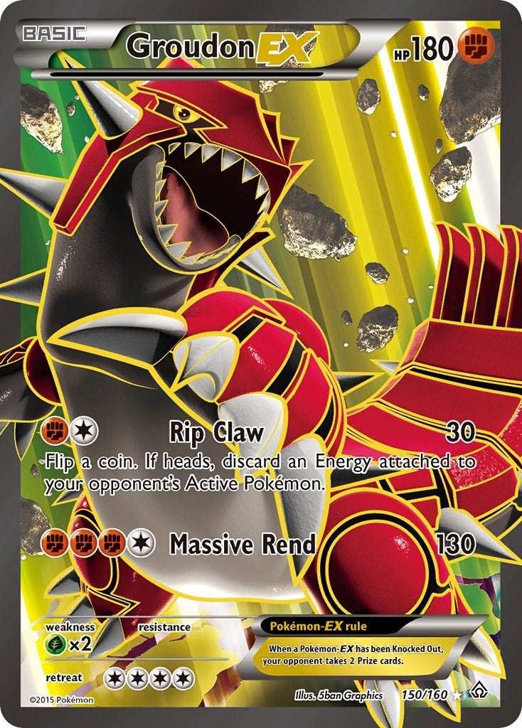 Groudon EX 150 Full Art (150/160) [PRC]