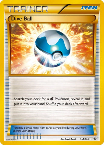 Dive Ball (161 Secret Rare) (161/160) (XY - Primal Clash)