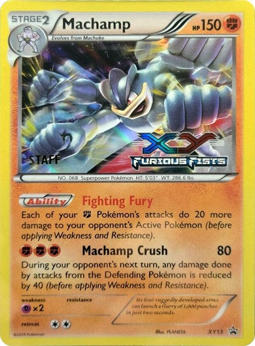 Machamp XY13 Prerelease Staff (XY13) [PR]