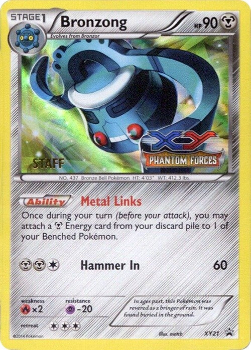 Bronzong XY21 Prerelease Staff (XY21) [PR]