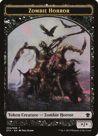 Zombie Horror Token (4) [DTK]