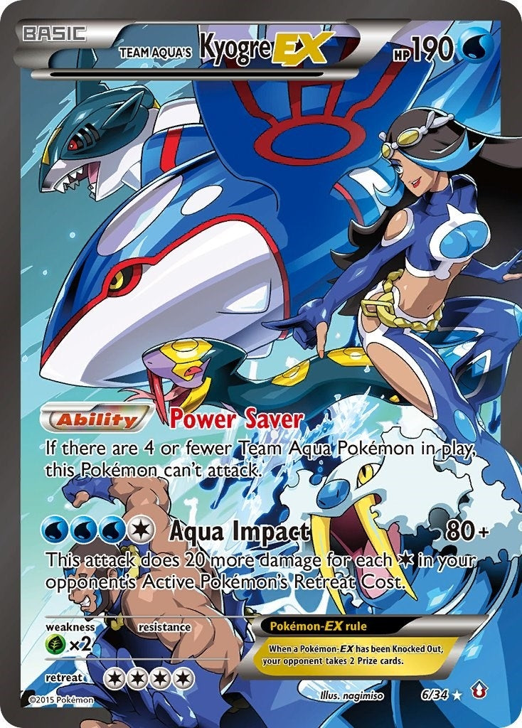 Team Aquas Kyogre EX (6/34) [DCR]