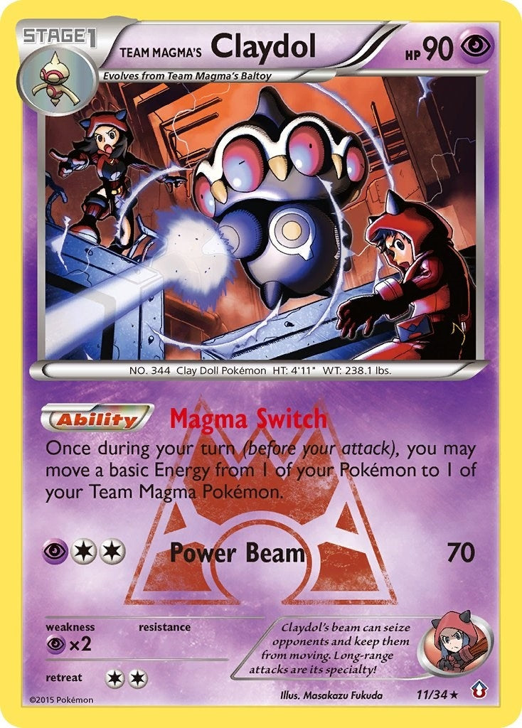 Team Magmas Claydol (11/34) [DCR]